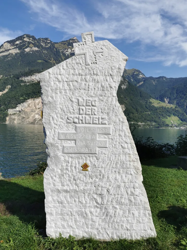 Weg der Schweiz - Stein in Isleten, Uri, erstellt von Stonage Liebig